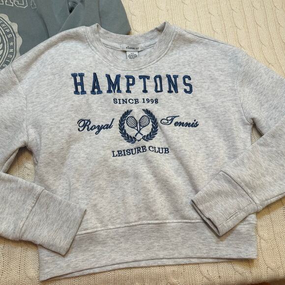 Bundle of Preppy Sweatshirts sz S (6-7) Hamptons Sweatshirt - Picture 2 of 9